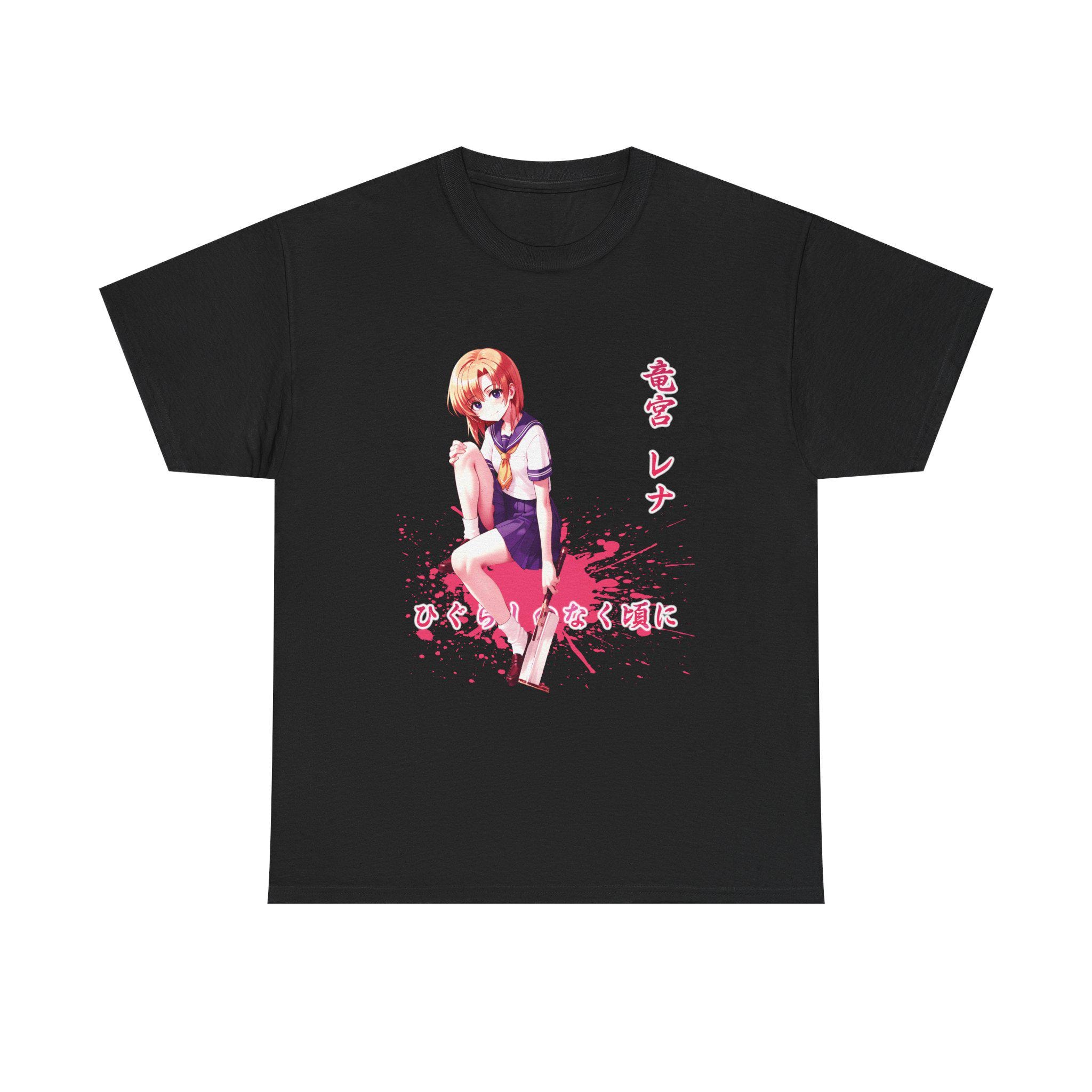竜宮レナ アニメ T シャツ - ひぐらしのなく頃に ヘビーコットン ユニ