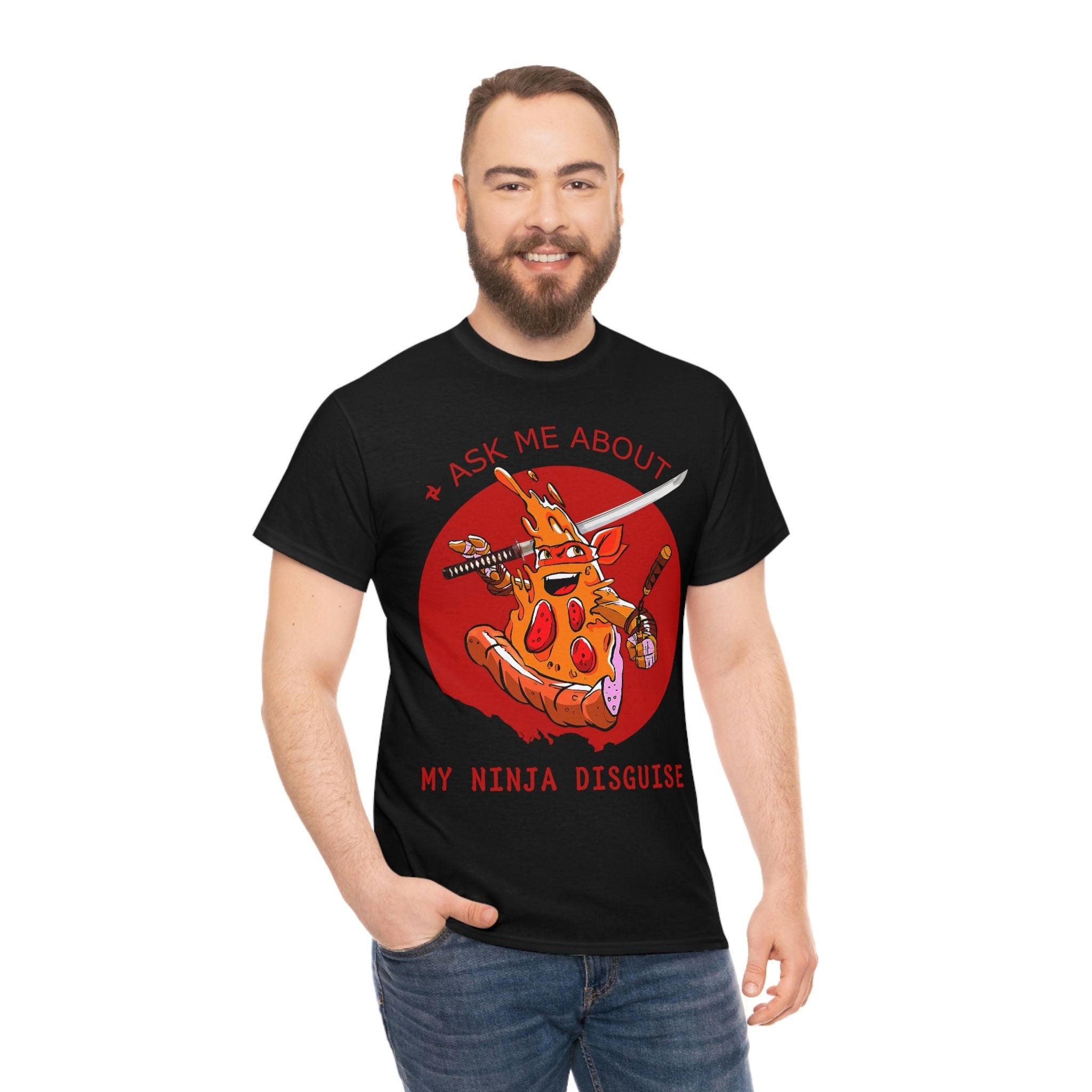Ask me about my ninja disguise short sleeve t-shirt – ALLRJ