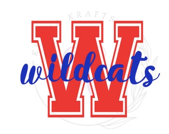 Varsity Wildcats Digital File- PNG File- sublimation png- Sublimation Digital File- wildcats PNG- wildcats spirit png