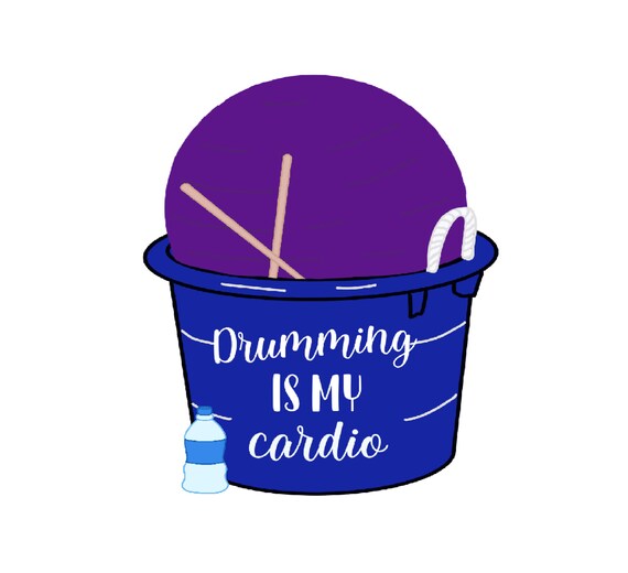 Cardio Drumming Workout PNG Cardio Drum Datei Trommeln Etsy