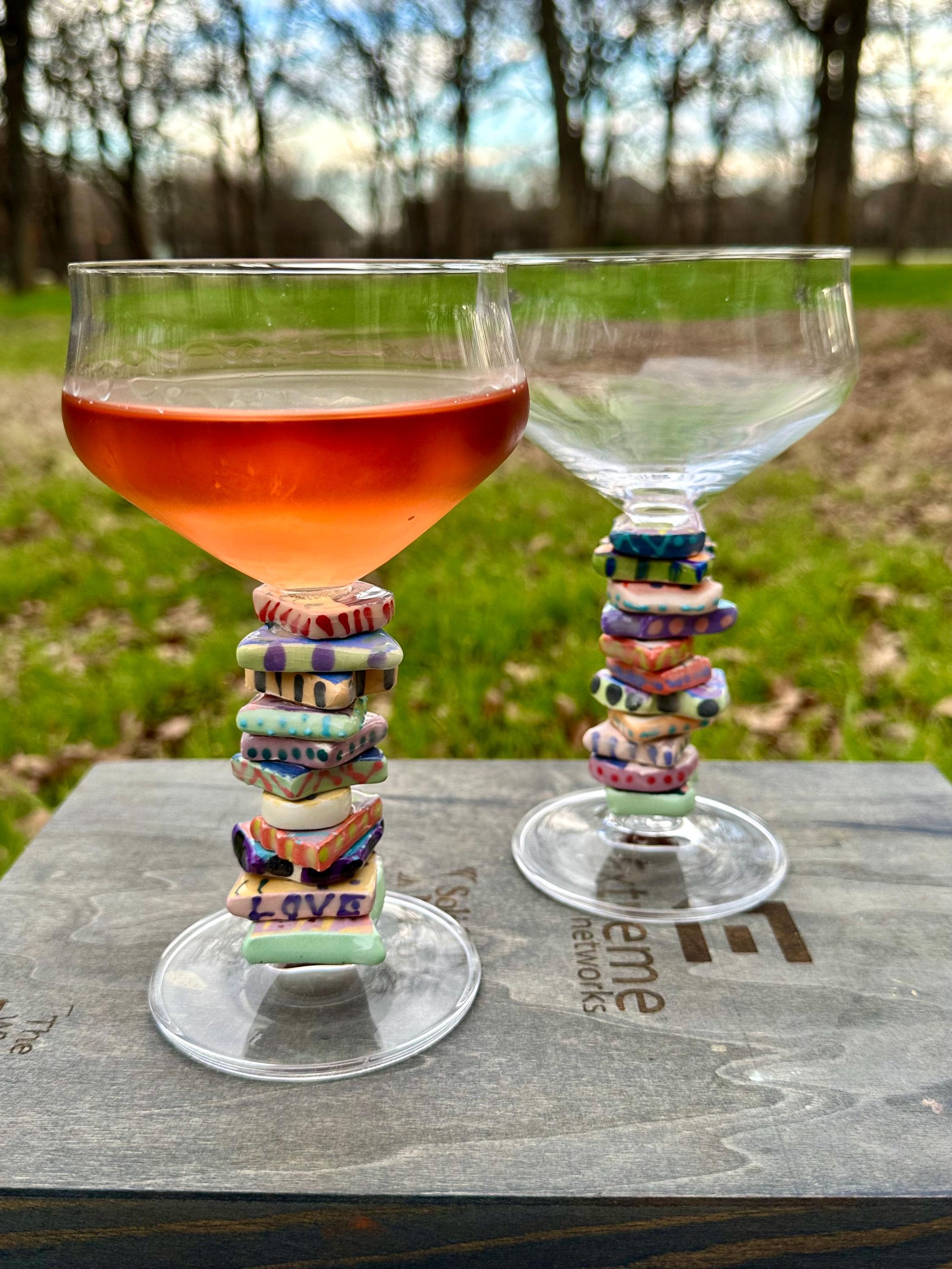Funky Wine Glasses With Stems - Etsy