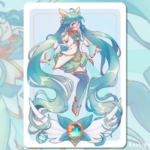 League of Legends  | Star Guardian Sona | Art Poster Print A5 A4