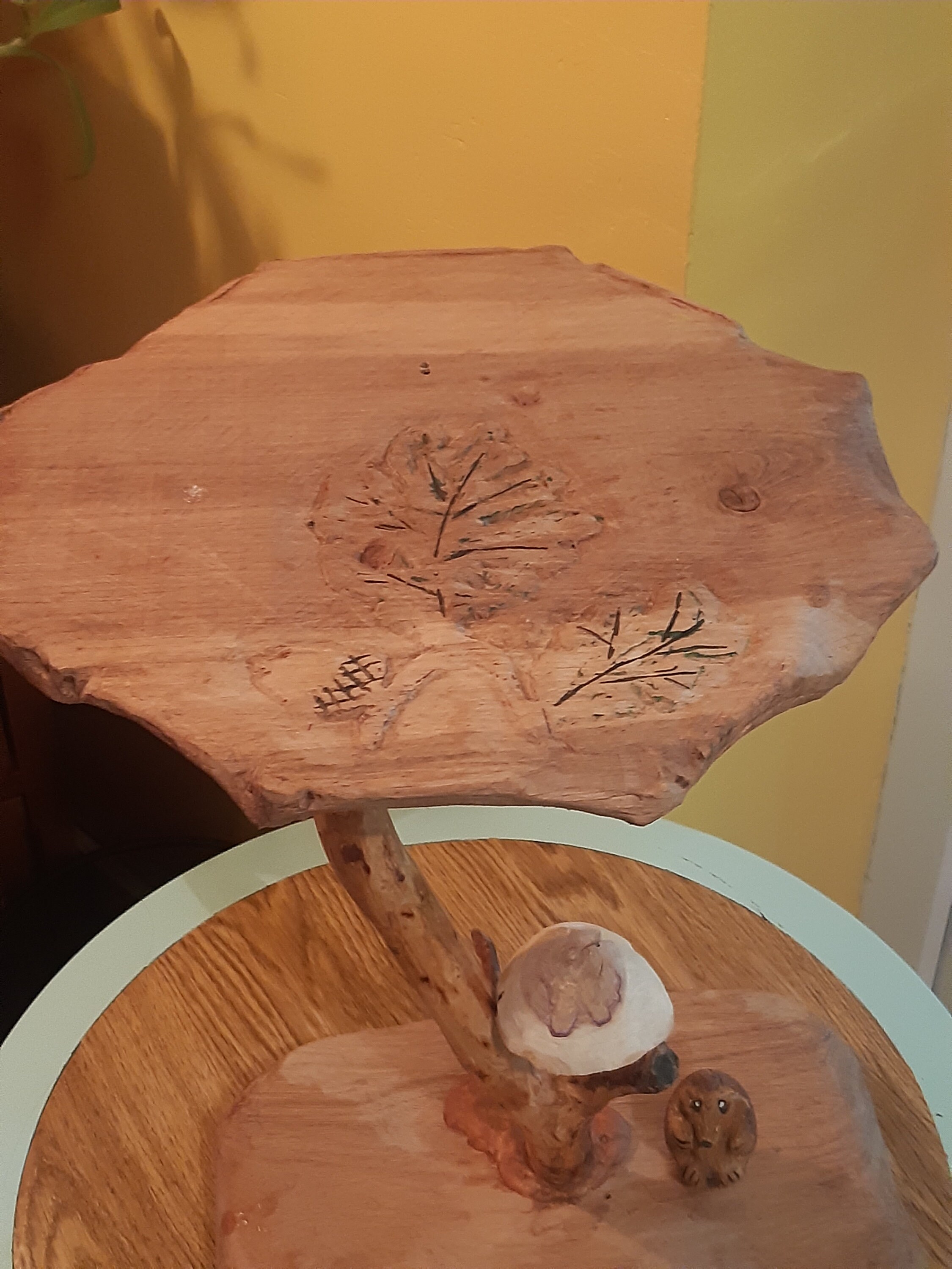 Hand Crafted Wooden Side Table - Etsy