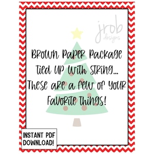 Utskrivbar presentetikett för favoritsaker