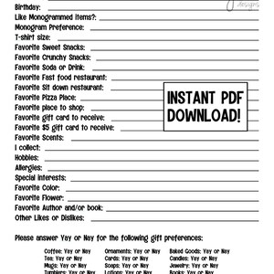 Getting to Know You Printable - Etsy