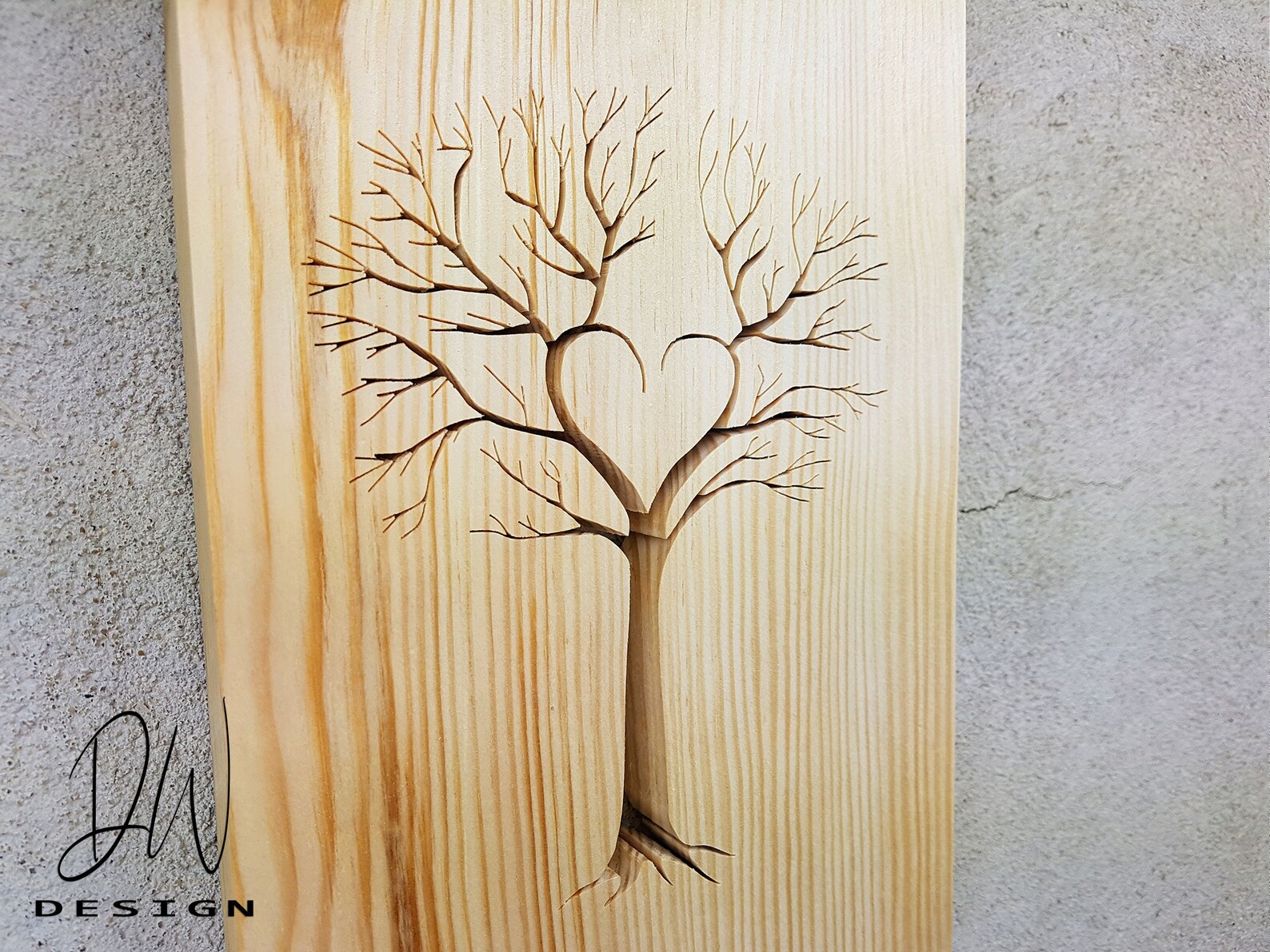 Wooden picture Old Tree scroll saw picture Etsy