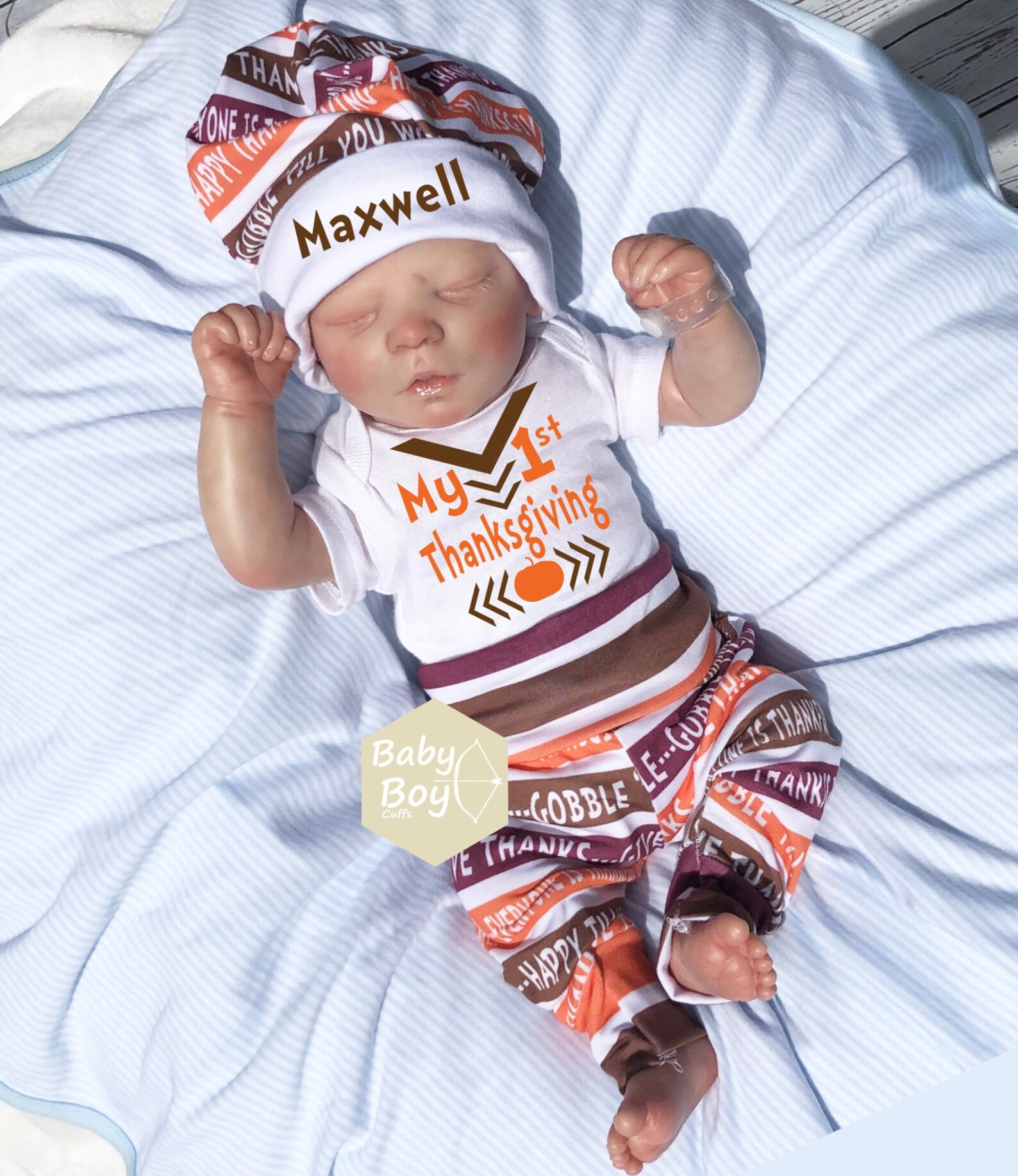 Baby Boy First Thanksgiving Outfit My First Thanksgiving Etsy