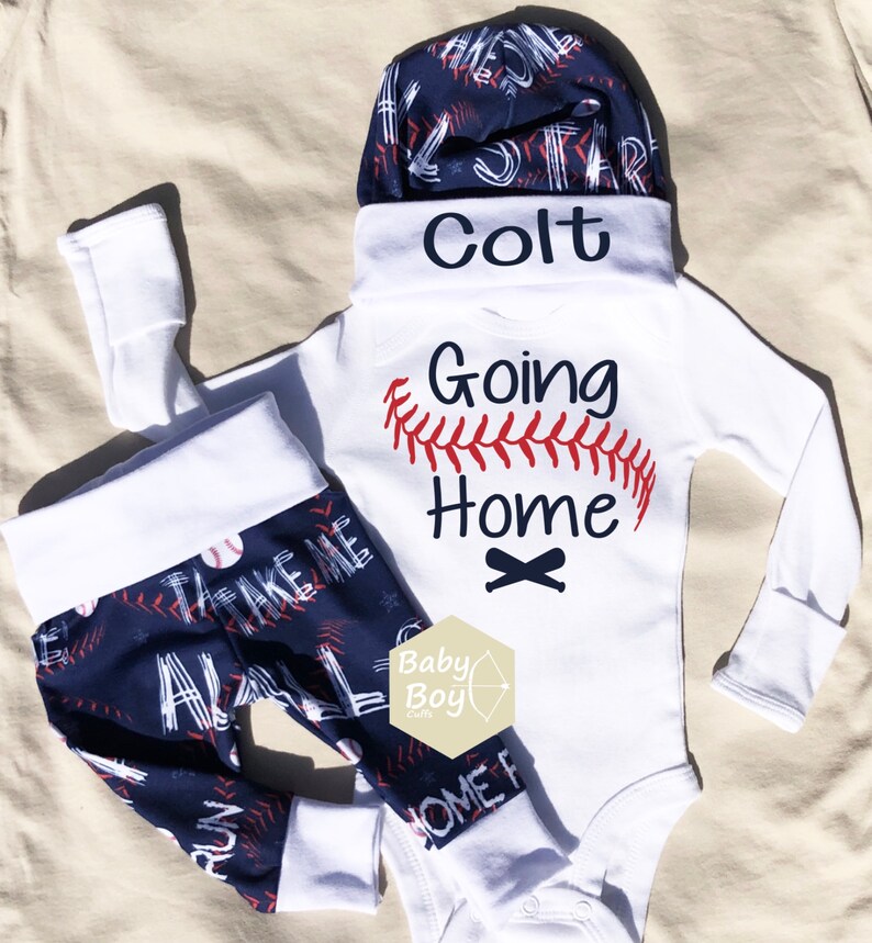 Baby Boy Coming Home Outfit Baseball Baby Boy Baby Etsy