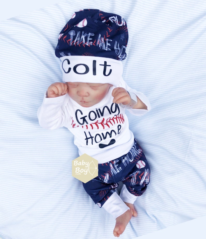 Baby Boy Coming Home Outfit Baseball Baby Boy Baby Etsy