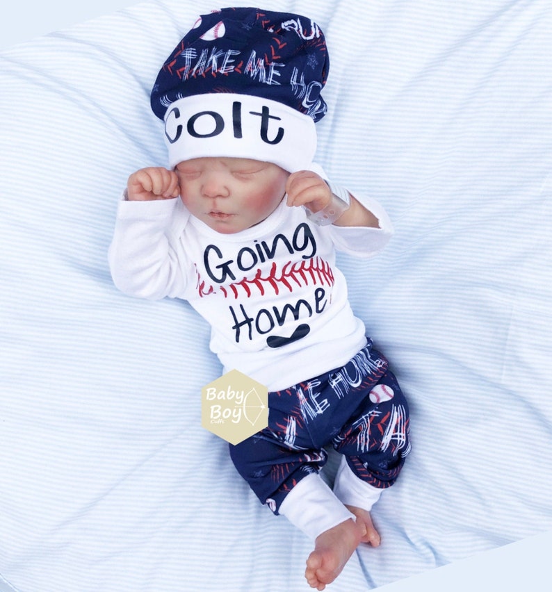 Baby Boy Coming Home Outfit Baseball Baby Boy Baby Etsy