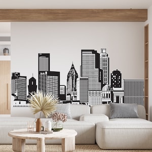 City wall decal, Cities Wall Art, Office Wall Art World Map Wall Stickers City Vinyl Decals City Wall Art City Wall Docor 1645EZ