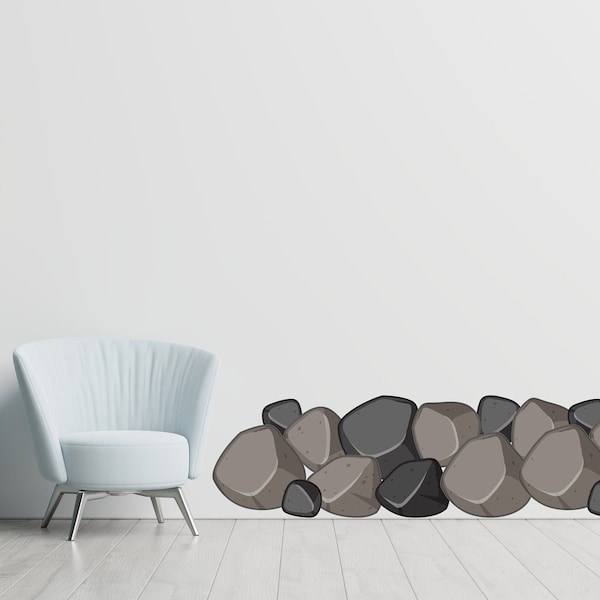 Stone Wall Decal Etsy