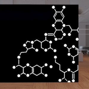 Polygon Hexagon Wall decal, Geometric Wall Decals, Circuit Office Wall Decor, Science Stem wall decal, Modern Art, Office Wall Decals 831SE