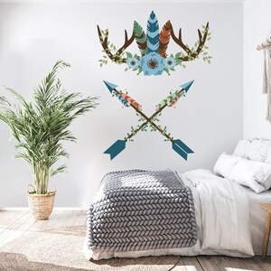 Dreamcatcher Wall Decal Boho Dreamcatcher Chic Dream Wall Art DIY for Girls Kids Nursery Bedroom Wall Hanging Decoration Gift Party 323EZ