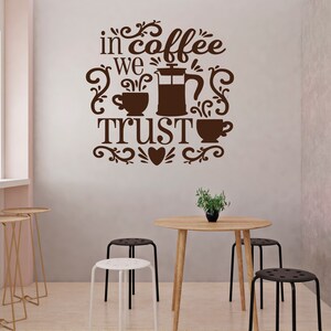 Coffee Wall Decal Coffee Window Sticker Decals for Coffee Shop SG 1170