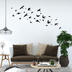 Vögel Wandtatto, Fliegende Vögel Wandtatto, Fliegende Vögel Set, Vinyl Wandtattoal für Büro Home Decor Room Art, Fliegende Vögel Sticker 598SE