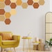 Honeycomb Wall Decor, Gold Honeycomb Wall Decals, Hexagon Vinyl Wall ...