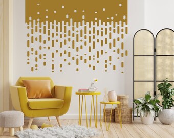 Halftone Line Wall decal, Abstract lines wall decor, Geometric Wall Decals, Line wall art decal, Modern wall art, Office Wall Decor 648SE