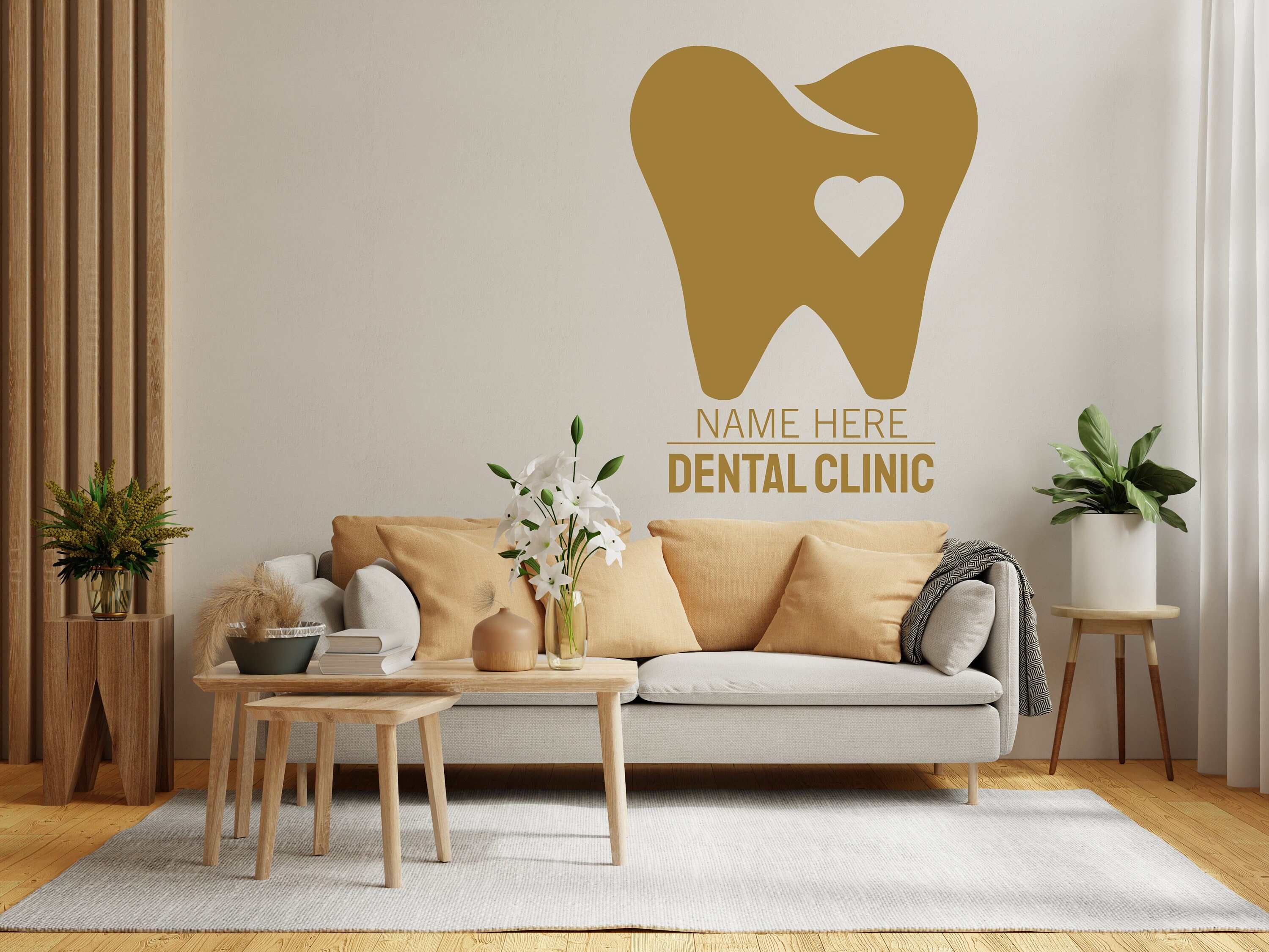 Dental wall decor, Dental Clinic Wall Decal, Dental Stickers, Dental Wall Sticker Dental Clinic Wall Décor Mural Tooth wall decal Art 1207EZ