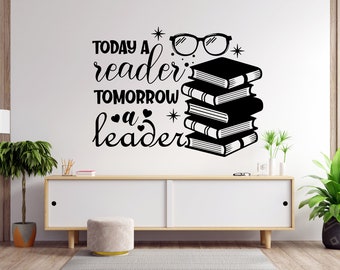 Books Wall Decal  Reading Wall Decal  Library Wall Decal  Book Quote Wall Decal 1660EZ