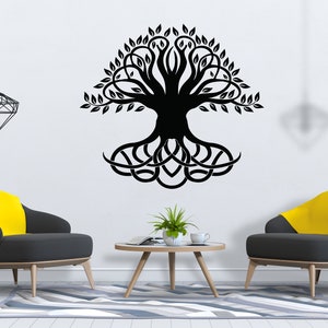 Tree of Life Wall Decal Tree Roots Branch Wall Art SG2301