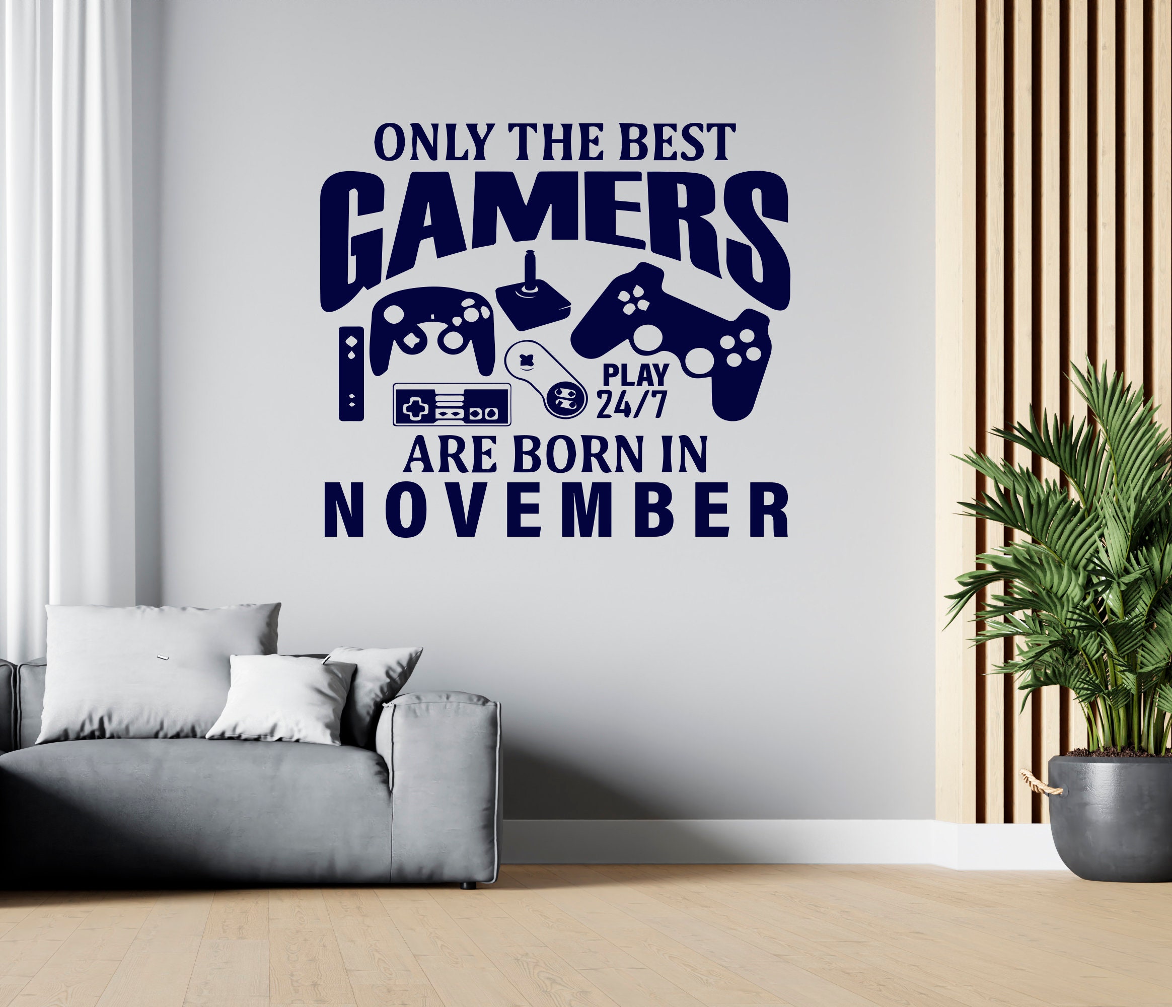 Gamer Wall Decal Video Games Wall Sticker Controller Wall Etsy UK