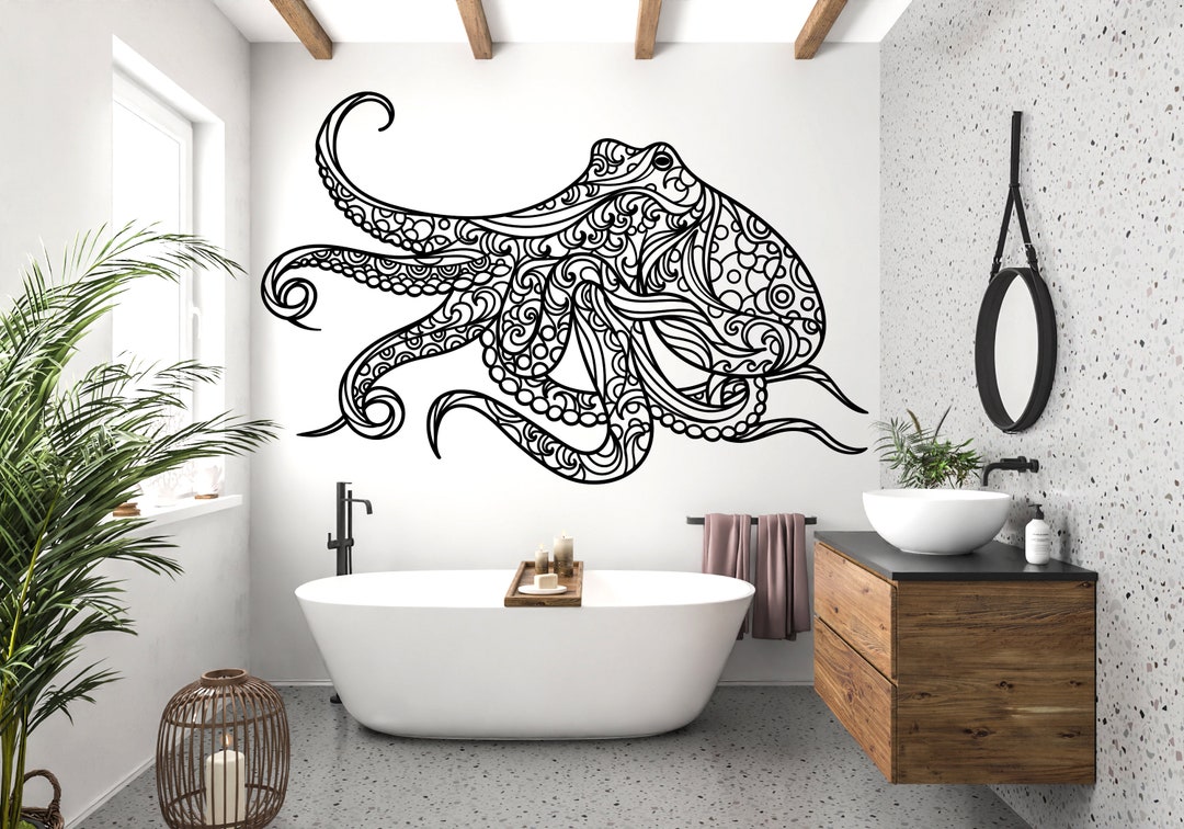 Octopus Wall Decor, Octopus Wall Decals, Tentacles Wall Art, Stickers