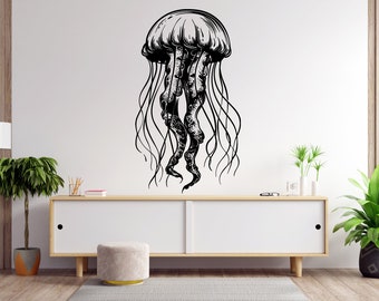 Adesivi Murali 3D Meduse Che Si Illuminano Al Buio: 90 Pezzi Per Camera Bambini (Blu)