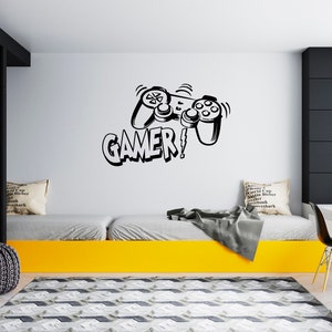 Gamer Wall Decal Video Games Wall Sticker Controller Wall Decor for Boys  SG1823
