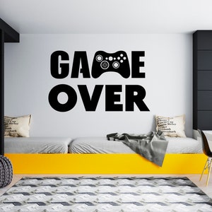 Gamer Wall Decal Video Games Wall Sticker Controller Wall Decor for Boys  SG1879