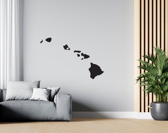 HAWAII  US Map Wall Decal USA State Wall Decal Map Wall Sticker sG 1045