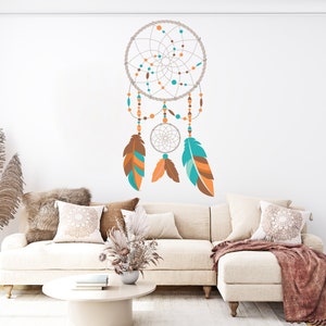 Dreamcatcher Wall Decal Boho Dreamcatcher Chic Dream Wall Art DIY for Girls Kids Nursery Bedroom Wall Hanging Decoration Gift Party 317EZ