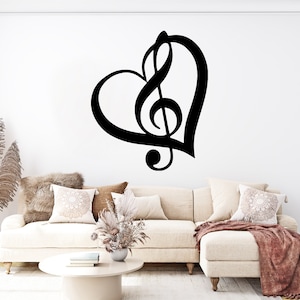 Music Wall Decor Notes Vinyl Music Wall Art Music Wall Decal Music Notes Wall Decor Musician Wall Sticker 783EZ