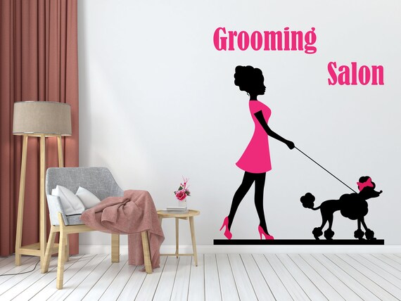 Dog grooming wall art hot sale