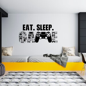 Gamer Wall Decal Video Games Wall Sticker Controller Wall Decor for Boys  SG1873