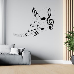 Music Wall Decal Music Notes Wall Decor Musician Wall Sticker SG1948