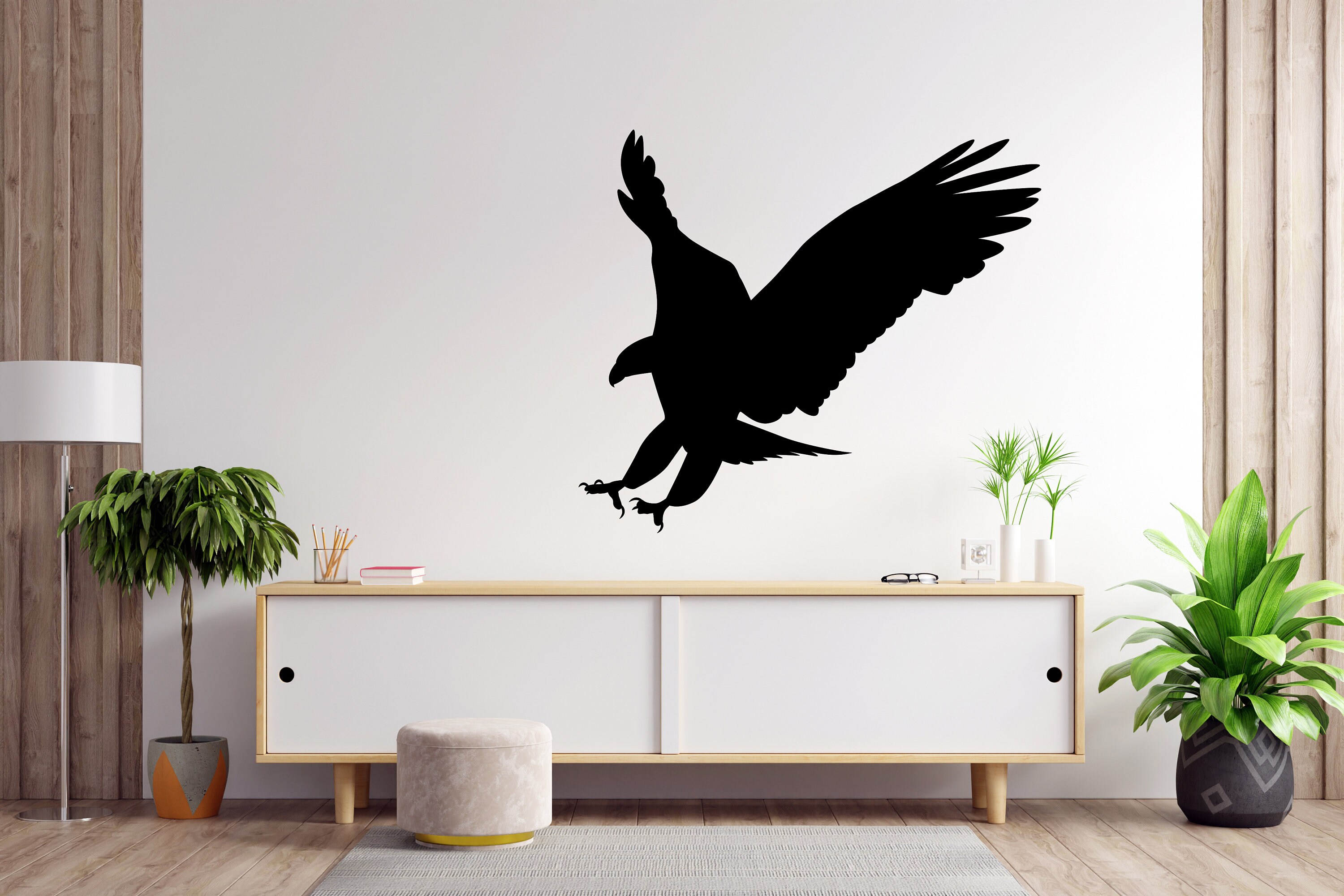 Eagle Head Wall Decal Eagle Wall Sticker Eagle Wall Decor Eagle