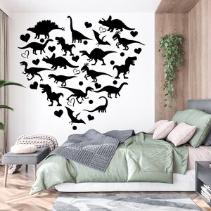 Dinosaur Wall Decal Dino Wall Sticker Tyrannosaurus T-Rex Decor for Kids Room Dinosaur wall Art Nursery Decal  1543EZ