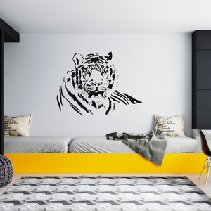 Tiger Wall Decal  Tiger Wall Sticker  Tiger Wall Decor SG304