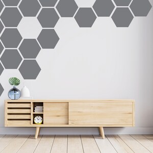 Honeycomb Wall Decor, Gold Honeycomb Wall Decals, Hexagon Vinyl Wall ...