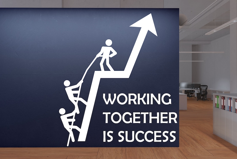 Teamwork Wall Decal, Office Wall Decal, Office Wall Decor, Office ...