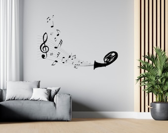 Music Wall Decal Music Notes Wall Decor Musician Wall Sticker SG1949