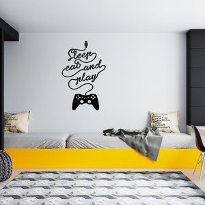 Gamer Wall Decal Video Games Wall Sticker Controller Wall Decor for Boys  SG1868