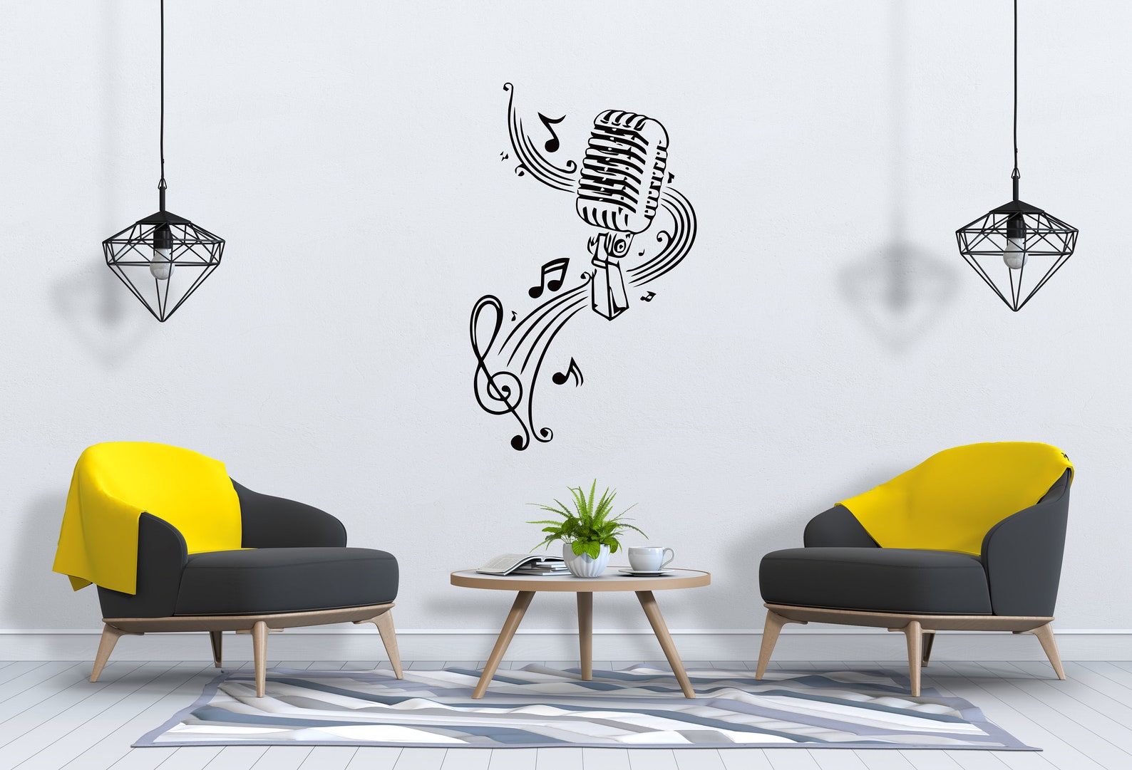 Music Wall Decal Music Notes Wall Decor Musician Wall Sticker - Etsy