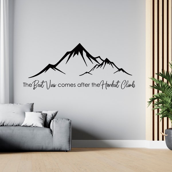 Mountain Wall Decal Etsy
