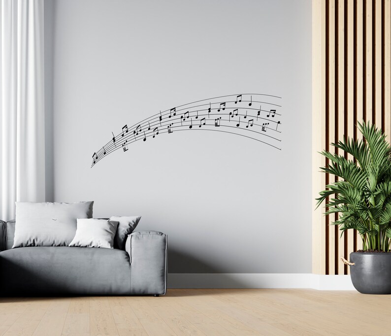 Music Wall Decal Music Notes Wall Decor Musician Wall Sticker - Etsy
