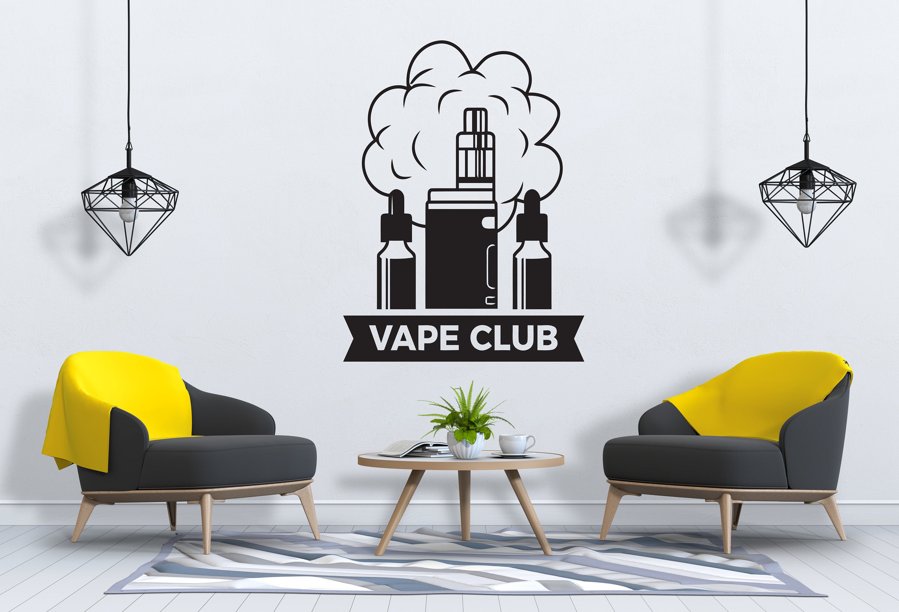 Vape shop wall art