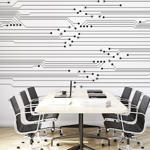 Circuit Office Wall Decal, Tech Wall Decor, Circuit Decals, Circuit Wall Art, Office Quote, Business Decal, Business Sticker 1425EZ