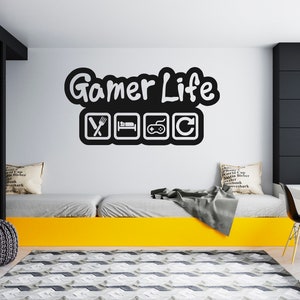 Gamer Wall Decal Video Games Wall Sticker Controller Wall Decor for Boys  SG1833