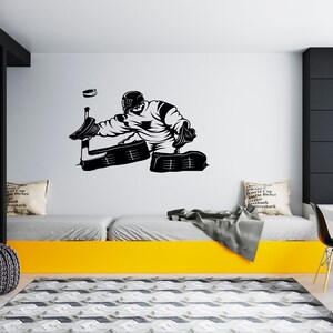 Ice Hockey Wall Decal  Hockey Player Wall Decal  Hockey Stick  Sports Hockey Quote Wall Decal SG208